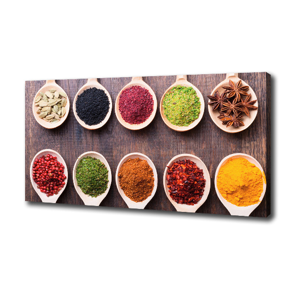 Canvas wall art Colorful spices