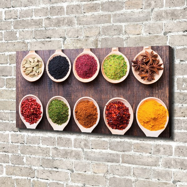 Canvas wall art Colorful spices