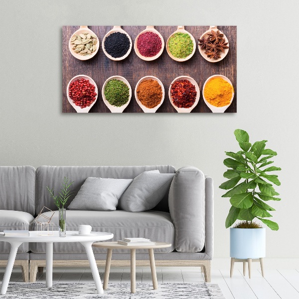 Canvas wall art Colorful spices