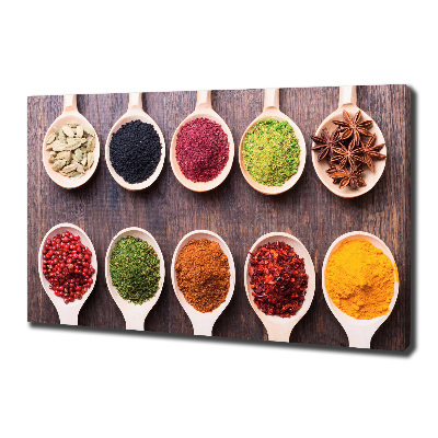 Canvas wall art Colorful spices