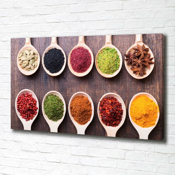 Canvas wall art Colorful spices