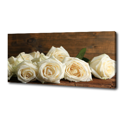 Canvas wall art White roses