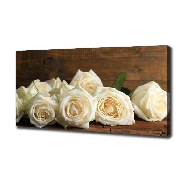 Canvas wall art White roses