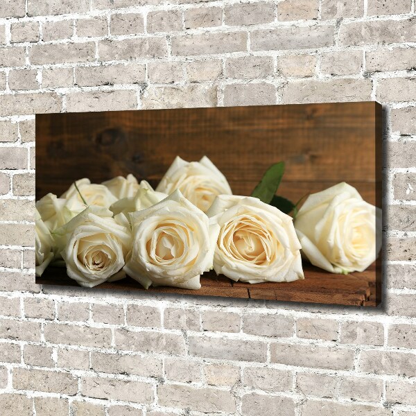 Canvas wall art White roses