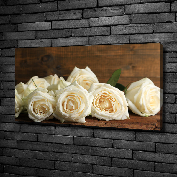 Canvas wall art White roses