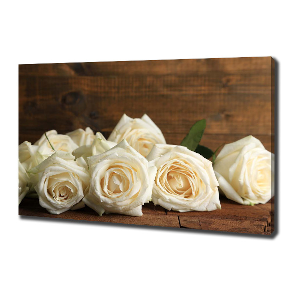 Canvas wall art White roses