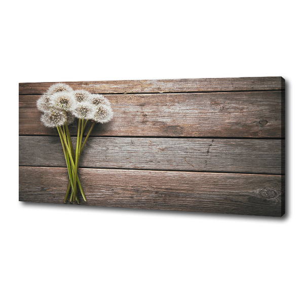 Canvas wall art Dandelion wood