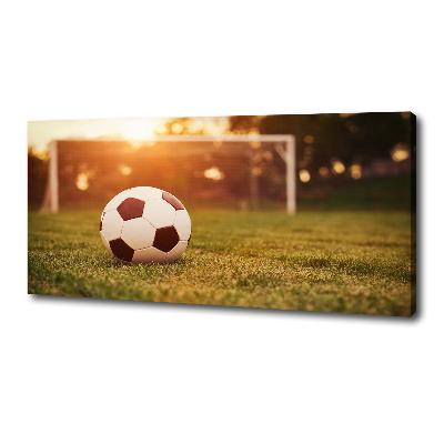 Canvas wall art Ball on the pitch