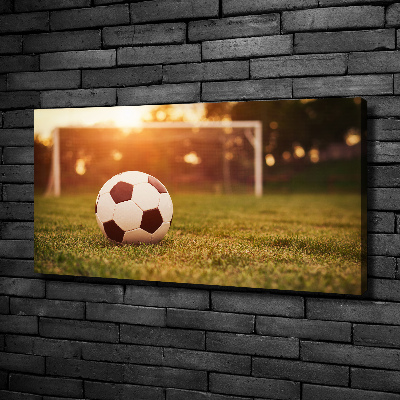 Canvas wall art Ball on the pitch