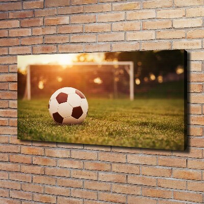 Canvas wall art Ball on the pitch