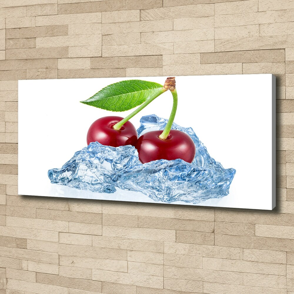 Canvas wall art Cherry with ice