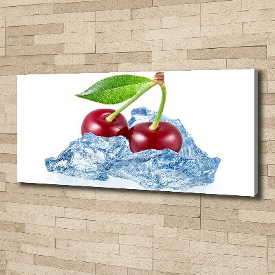 Canvas wall art Cherry with ice