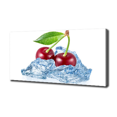 Canvas wall art Cherry with ice