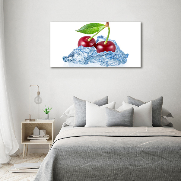 Canvas wall art Cherry with ice