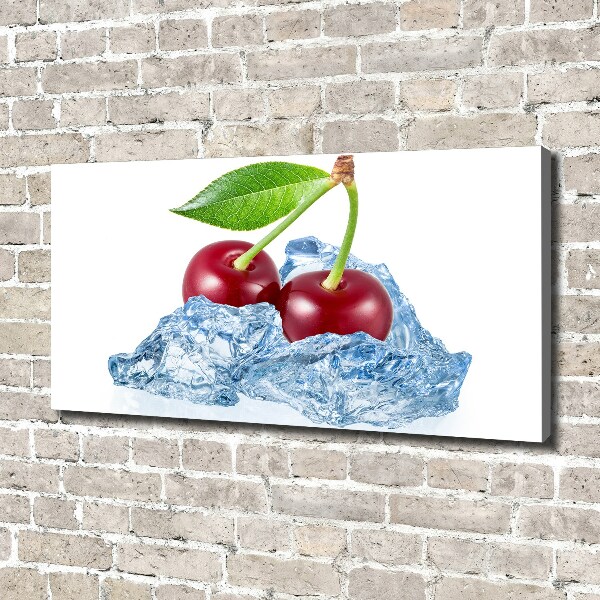 Canvas wall art Cherry with ice