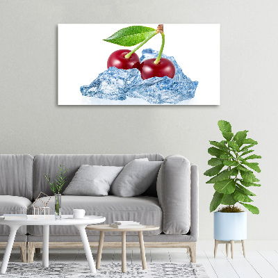 Canvas wall art Cherry with ice