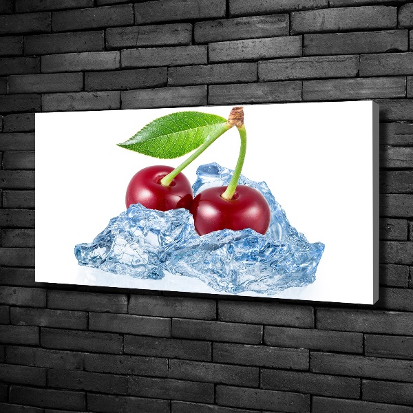 Canvas wall art Cherry with ice