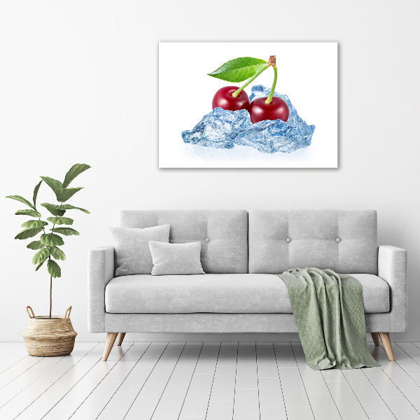 Canvas wall art Cherry with ice