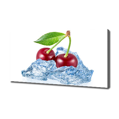 Canvas wall art Cherry with ice