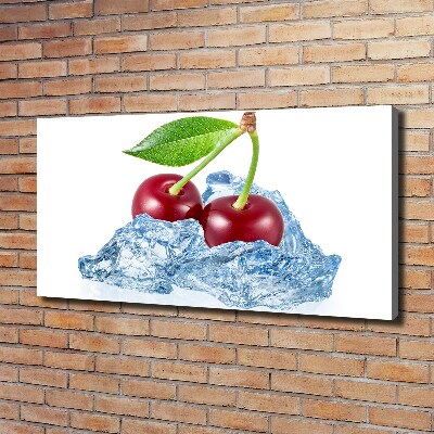 Canvas wall art Cherry with ice