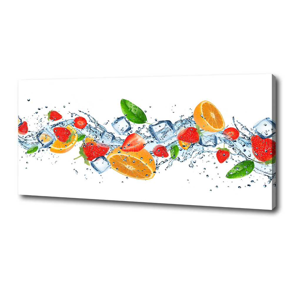 Canvas wall art Ice fruit