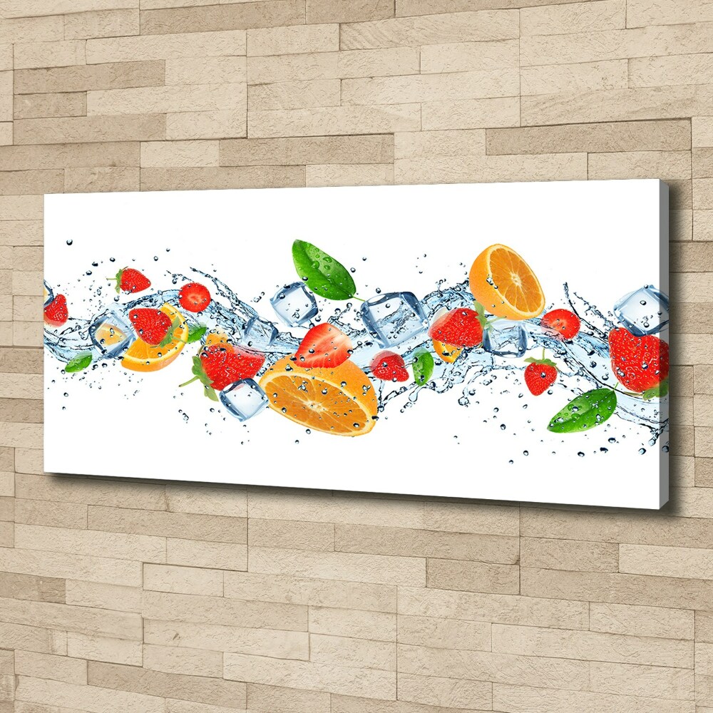 Canvas wall art Ice fruit