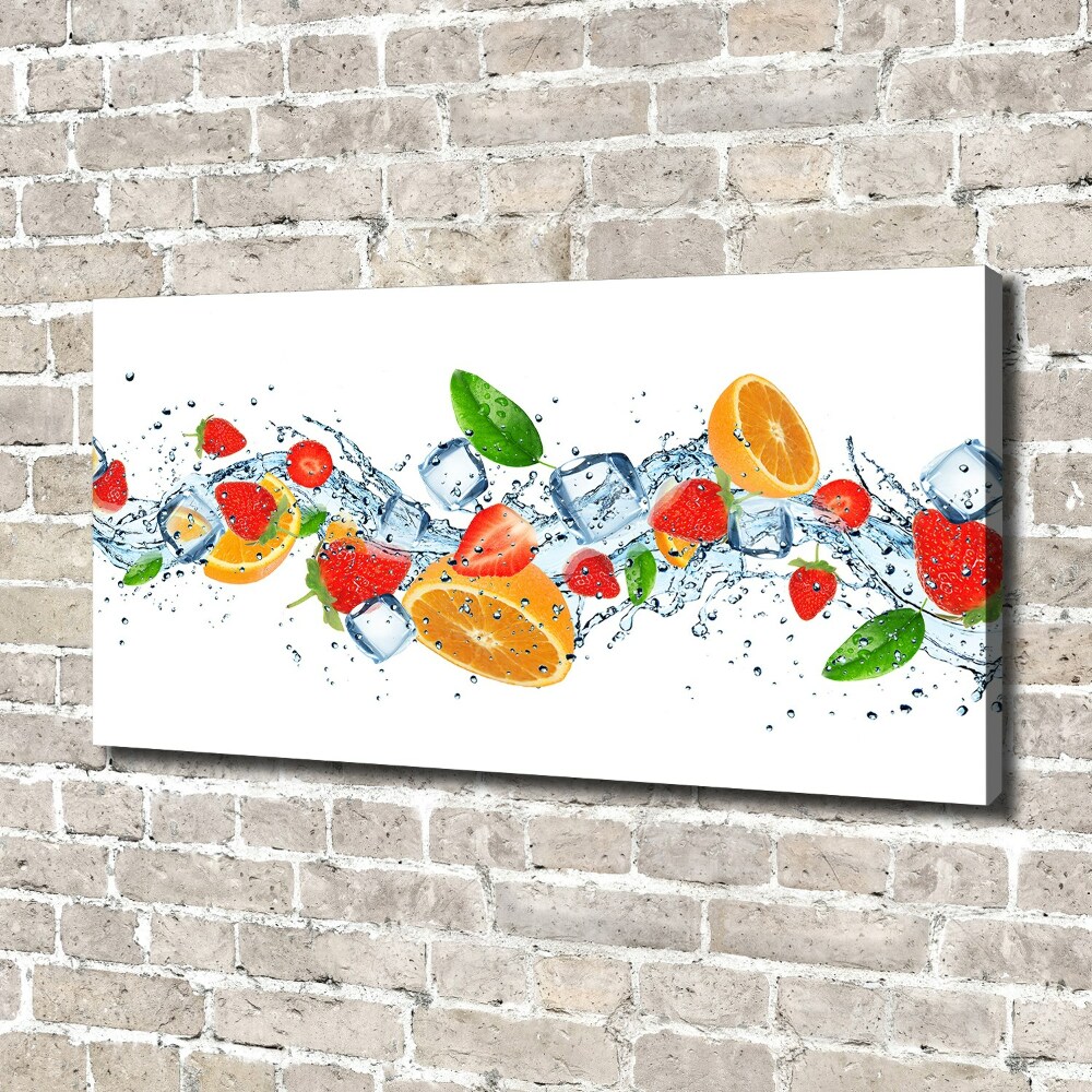 Canvas wall art Ice fruit