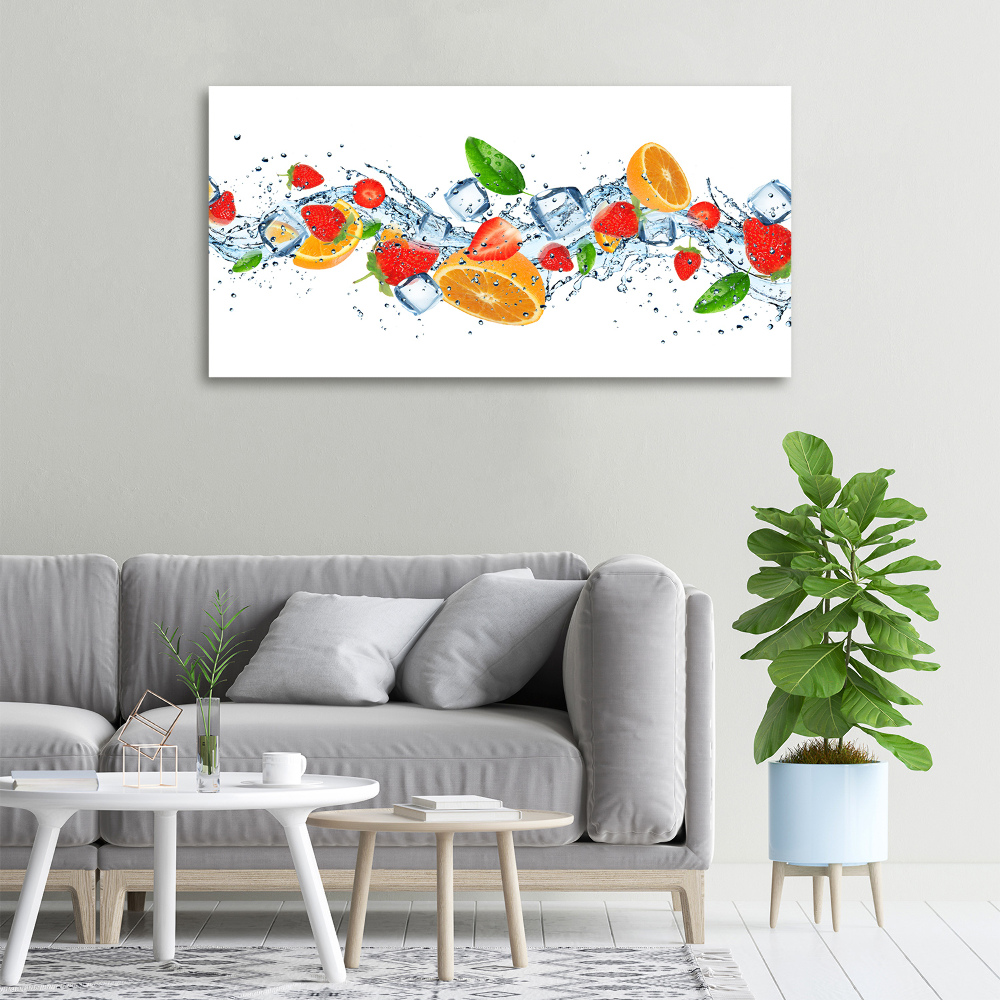 Canvas wall art Ice fruit