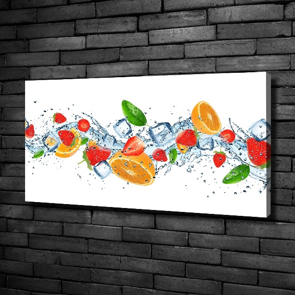 Canvas wall art Ice fruit