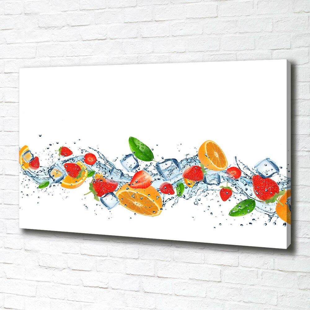 Canvas wall art Ice fruit