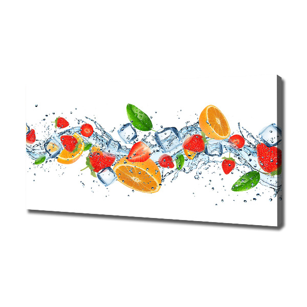 Canvas wall art Ice fruit