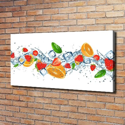 Canvas wall art Ice fruit