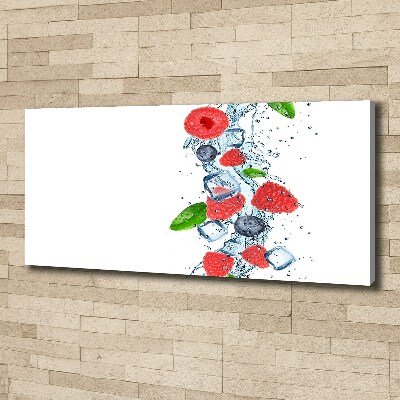 Canvas wall art Forest fruits with ice