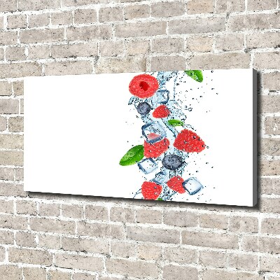 Canvas wall art Forest fruits with ice