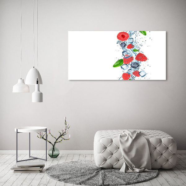 Canvas wall art Forest fruits with ice