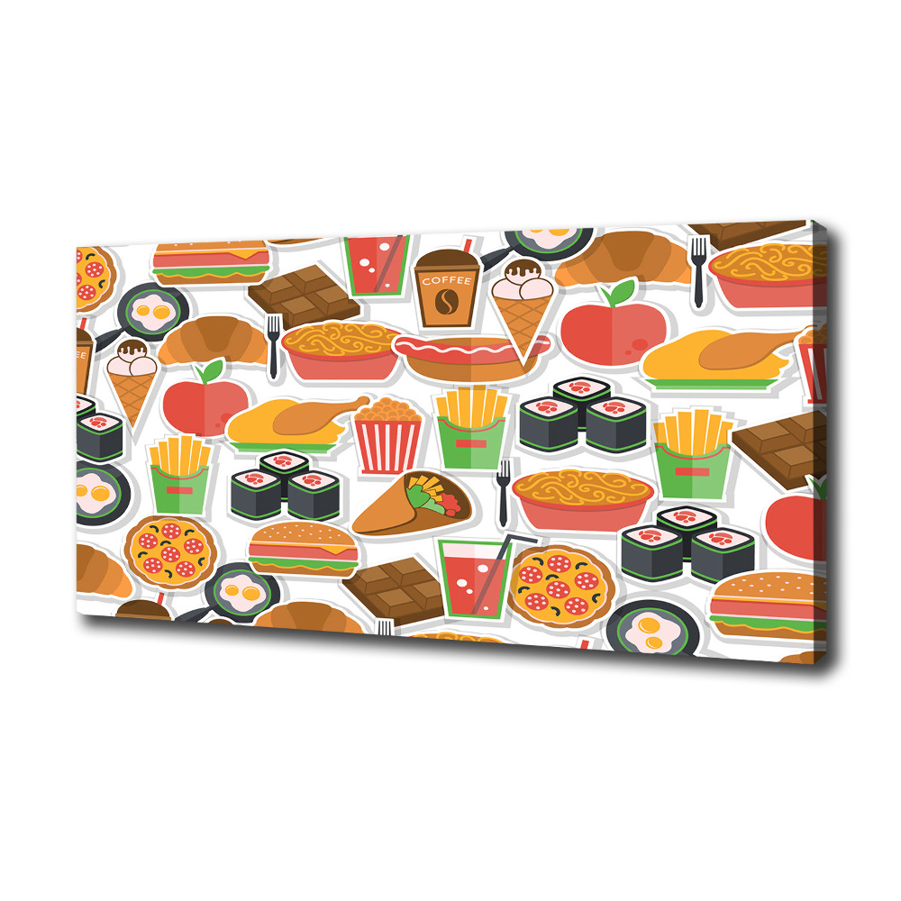 Canvas wall art Fast food