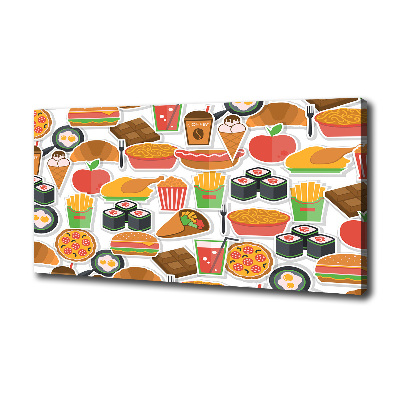 Canvas wall art Fast food