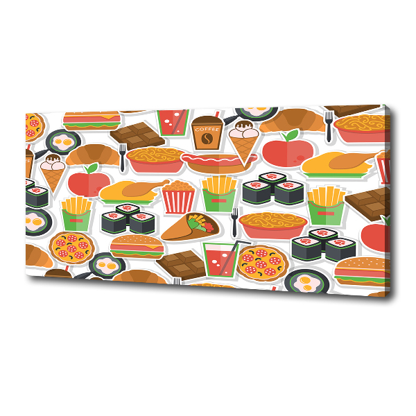 Canvas wall art Fast food