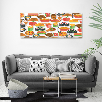 Canvas wall art Fast food