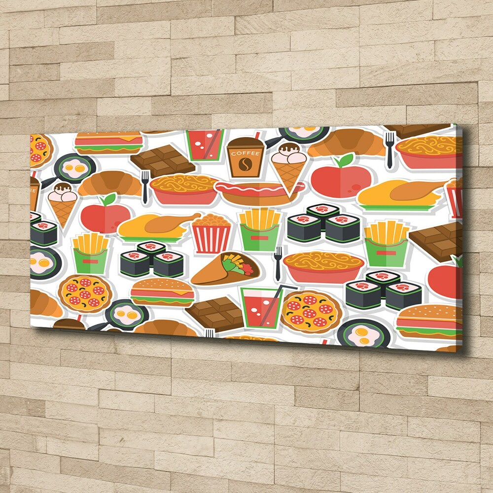 Canvas wall art Fast food