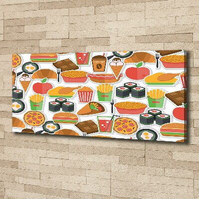 Canvas wall art Fast food