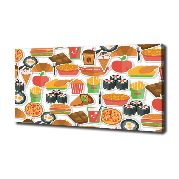 Canvas wall art Fast food