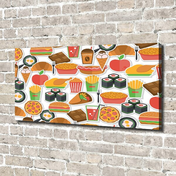 Canvas wall art Fast food