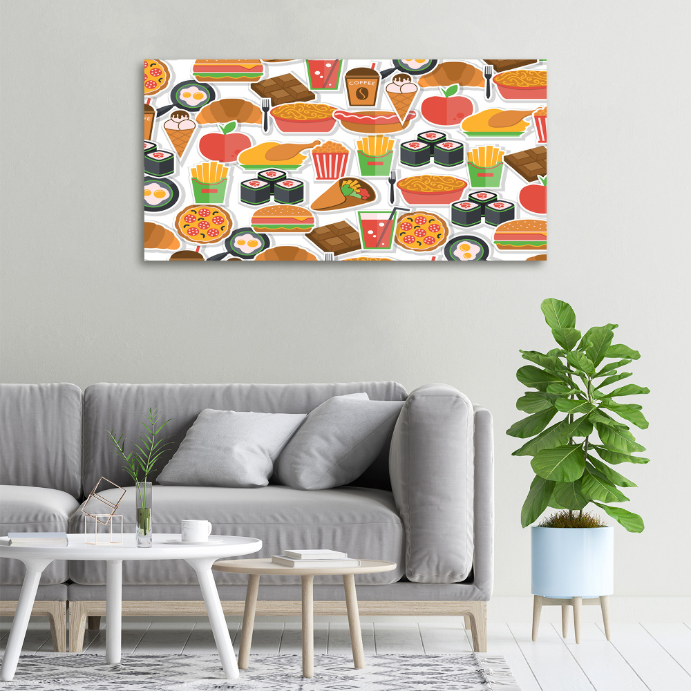 Canvas wall art Fast food