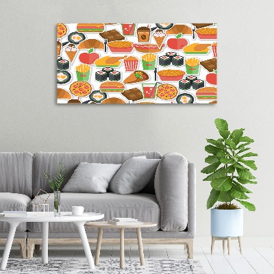 Canvas wall art Fast food