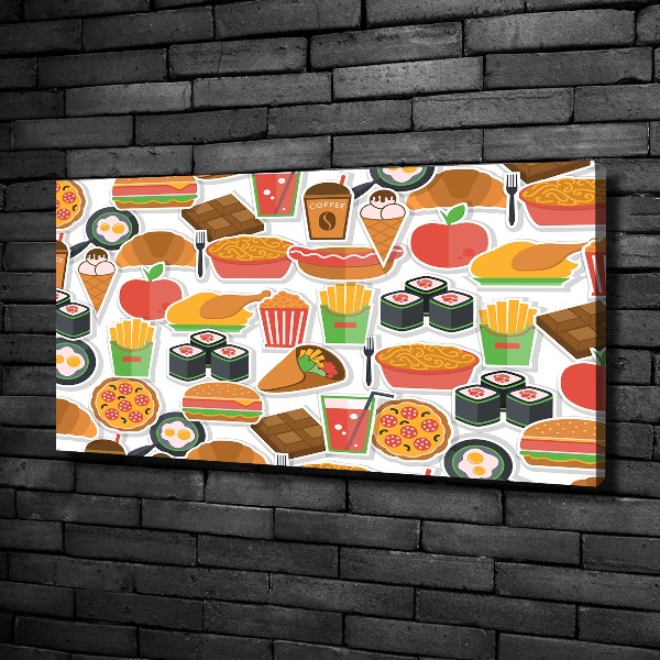 Canvas wall art Fast food