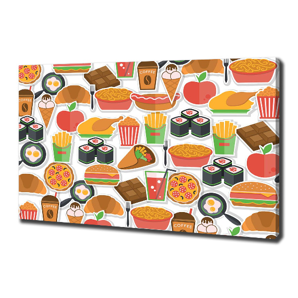 Canvas wall art Fast food