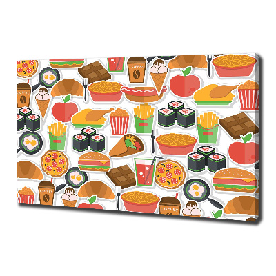 Canvas wall art Fast food