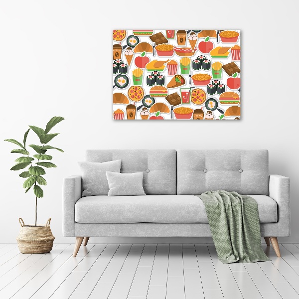 Canvas wall art Fast food