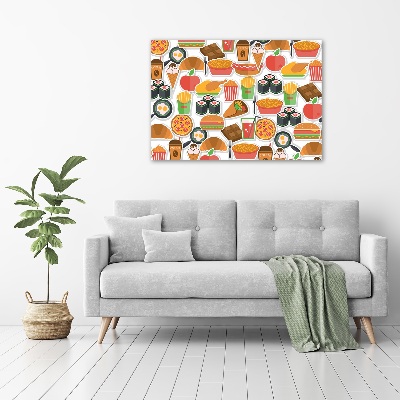 Canvas wall art Fast food